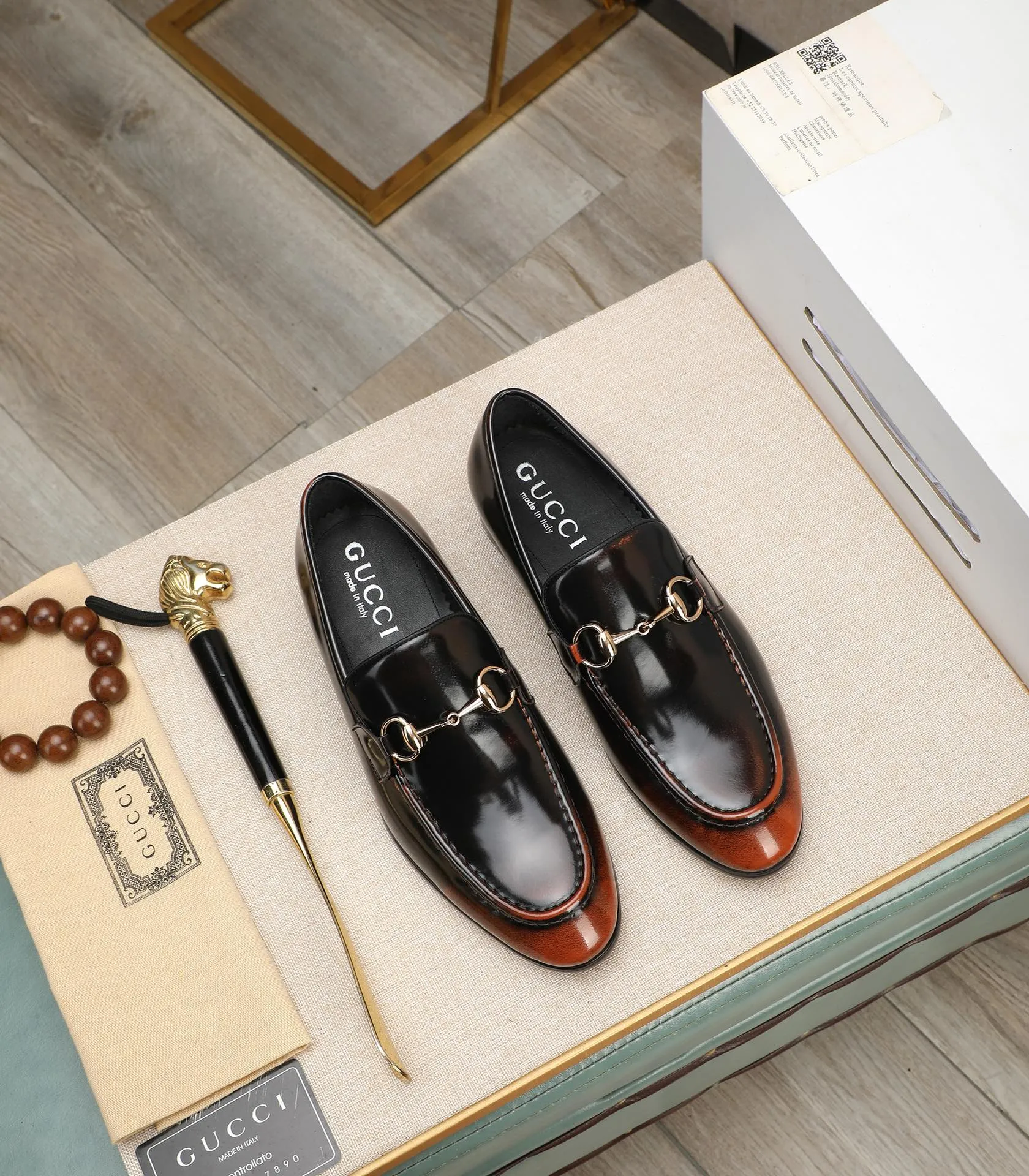 Men's shoes💰540📛📛Original (water-dyed cowhide) Gucci GUCCI official website formal shoes🌀 Italian🇮🇹imported cowhide➕top imported water-dyed cowhide lining💋Finely handmade original bottom, the real thing looks better when photographed in person Standard size 38-44